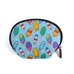 Cute Kawaii Ice Cream Seamless Pattern Accessory Pouch (Small)
