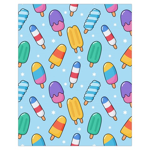 Cute Kawaii Ice Cream Seamless Pattern Drawstring Pouch (XL) from ArtsNow.com Front