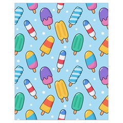Cute Kawaii Ice Cream Seamless Pattern Drawstring Pouch (XL) from ArtsNow.com Front