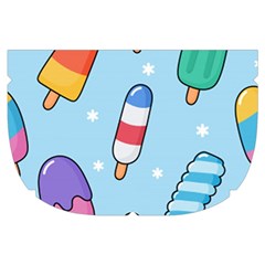 Cute Kawaii Ice Cream Seamless Pattern Make Up Case (Small) from ArtsNow.com Side Left