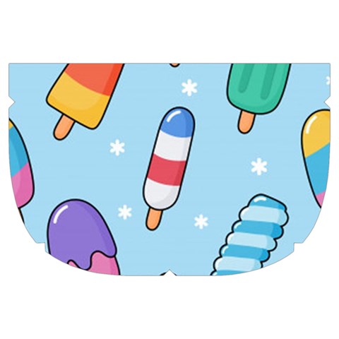 Cute Kawaii Ice Cream Seamless Pattern Make Up Case (Large) from ArtsNow.com Side Right