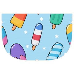 Cute Kawaii Ice Cream Seamless Pattern Make Up Case (Large) from ArtsNow.com Side Right