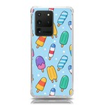 Cute Kawaii Ice Cream Seamless Pattern Samsung Galaxy S20 Ultra 6.9 Inch TPU UV Case