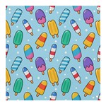 Cute Kawaii Ice Cream Seamless Pattern Banner and Sign 3  x 3 