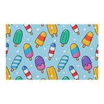 Cute Kawaii Ice Cream Seamless Pattern Banner and Sign 5  x 3 