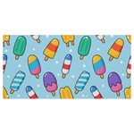 Cute Kawaii Ice Cream Seamless Pattern Banner and Sign 8  x 4 