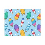 Cute Kawaii Ice Cream Seamless Pattern Premium Plush Fleece Blanket (Mini)