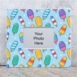 Cute Kawaii Ice Cream Seamless Pattern White Wall Photo Frame 5  x 7 