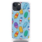 Cute Kawaii Ice Cream Seamless Pattern iPhone 13 mini TPU UV Print Case
