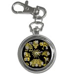 Maya Style Gold Linear Totem Icons Key Chain Watches