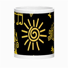Maya Style Gold Linear Totem Icons Morph Mug from ArtsNow.com Center