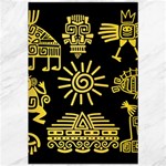 Maya Style Gold Linear Totem Icons Canvas 20  x 30 