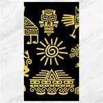 Maya Style Gold Linear Totem Icons Canvas 40  x 72 