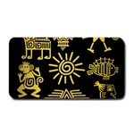 Maya Style Gold Linear Totem Icons Medium Bar Mat