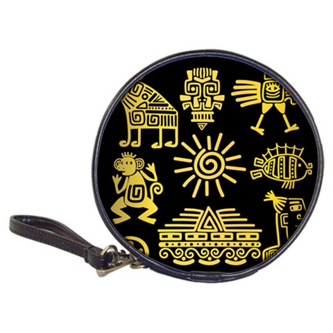 Maya Style Gold Linear Totem Icons Classic 20 Front
