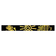 Maya Style Gold Linear Totem Icons Zipper Medium Tote Bag from ArtsNow.com Strap