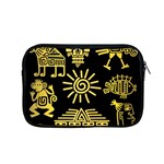Maya Style Gold Linear Totem Icons Apple MacBook Pro 15  Zipper Case