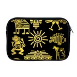 Maya Style Gold Linear Totem Icons Apple MacBook Pro 17  Zipper Case