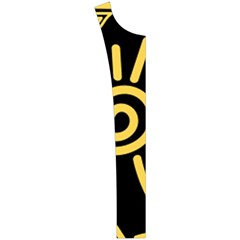 Maya Style Gold Linear Totem Icons Women s Button Up Vest from ArtsNow.com Button Placket Left