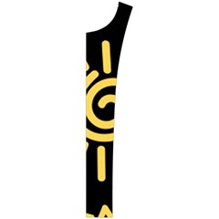 Maya Style Gold Linear Totem Icons Women s Button Up Vest from ArtsNow.com Button Placket Right