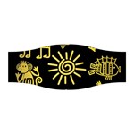 Maya Style Gold Linear Totem Icons Stretchable Headband