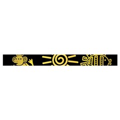 Maya Style Gold Linear Totem Icons Cross Back Hipster Bikini Set from ArtsNow.com Waistband