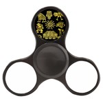Maya Style Gold Linear Totem Icons Finger Spinner