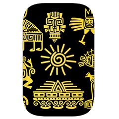 Maya Style Gold Linear Totem Icons Waist Pouch (Small) from ArtsNow.com Back