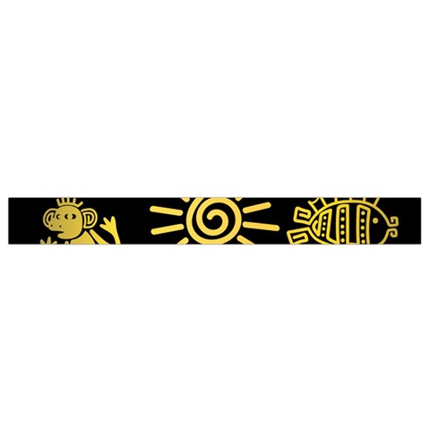 Maya Style Gold Linear Totem Icons Waist Pouch (Small) from ArtsNow.com Bottom
