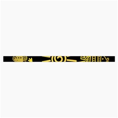 Maya Style Gold Linear Totem Icons Roll Up Canvas Pencil Holder (S) from ArtsNow.com Strap