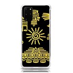 Maya Style Gold Linear Totem Icons Samsung Galaxy S20Plus 6.7 Inch TPU UV Case