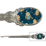 Seamless Pattern Owls Dreaming Letter Opener