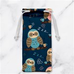 Seamless Pattern Owls Dreaming Jewelry Bag