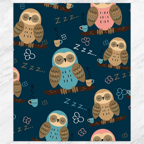 Seamless Pattern Owls Dreaming Canvas 8  x 10  from ArtsNow.com 8.15 x9.66  Canvas - 1