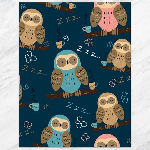 Seamless Pattern Owls Dreaming Canvas 12  x 16  from ArtsNow.com 11.86 x15.41  Canvas - 1