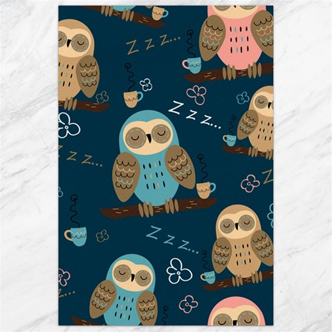 Seamless Pattern Owls Dreaming Canvas 24  x 36  from ArtsNow.com 23.35 x34.74  Canvas - 1