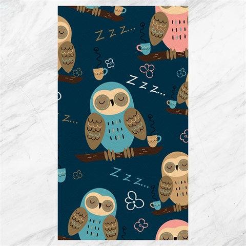Seamless Pattern Owls Dreaming Canvas 40  x 72  from ArtsNow.com 39.28 x69.23  Canvas - 1