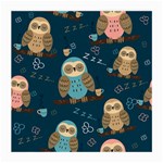 Seamless Pattern Owls Dreaming Medium Glasses Cloth (2 Sides)