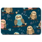 Seamless Pattern Owls Dreaming Large Doormat