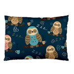 Seamless Pattern Owls Dreaming Pillow Case