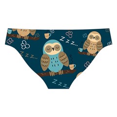 Seamless Pattern Owls Dreaming Cross Back Hipster Bikini Set from ArtsNow.com Back Under