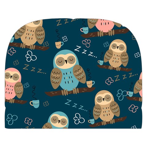 Seamless Pattern Owls Dreaming Make Up Case (Small) from ArtsNow.com Back