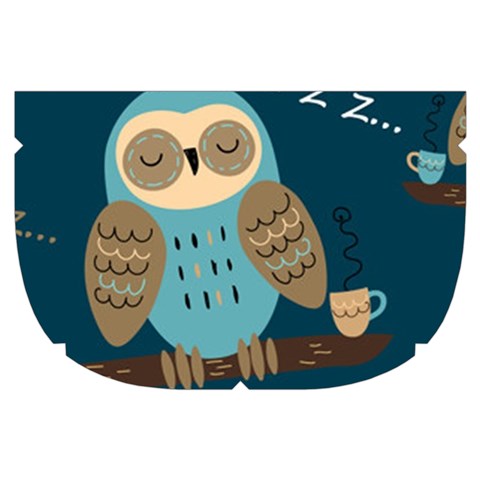 Seamless Pattern Owls Dreaming Make Up Case (Small) from ArtsNow.com Side Right