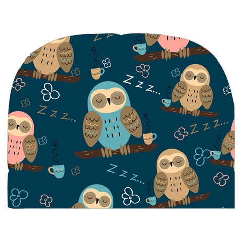 Seamless Pattern Owls Dreaming Make Up Case (Medium) from ArtsNow.com Back