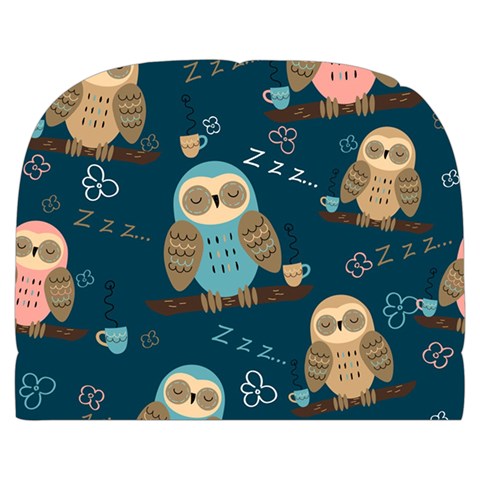 Seamless Pattern Owls Dreaming Make Up Case (Large) from ArtsNow.com Front