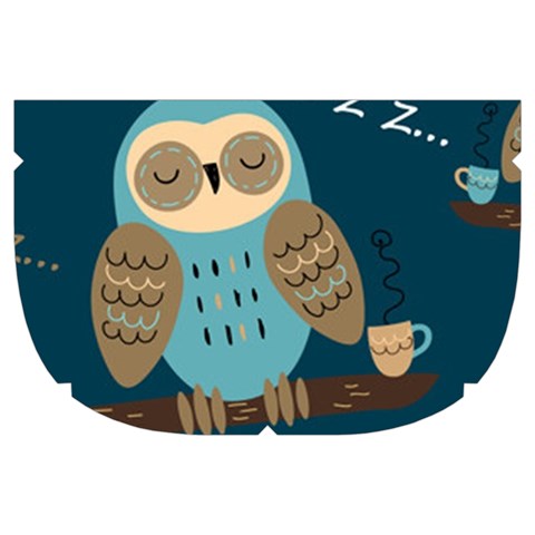 Seamless Pattern Owls Dreaming Make Up Case (Large) from ArtsNow.com Side Left