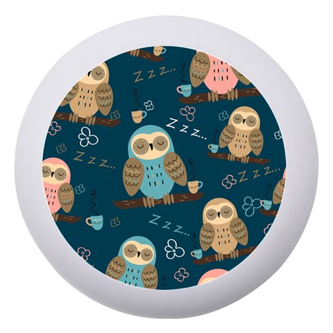Seamless Pattern Owls Dreaming Dento Box with Mirror from ArtsNow.com Front