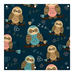 Seamless Pattern Owls Dreaming Banner and Sign 3  x 3 