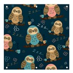 Seamless Pattern Owls Dreaming Banner and Sign 4  x 4 