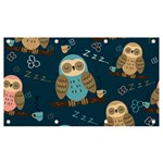 Seamless Pattern Owls Dreaming Banner and Sign 7  x 4 